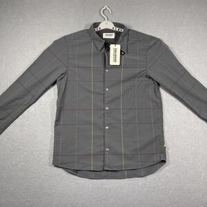 Specialized x Fjallraven Shirt Mens Medium Gray Riders Flannel Snap Long Sleeve